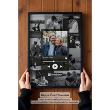 Tablodea Kişiye Özel Fotoğraf Tasarımı Spotify Anı Tablosu Td Anlamlı Romantik Sevgililer Günü Hediyesi