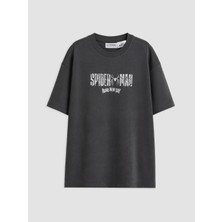 Lc Waikiki Yeni Sezon Bisiklet Yaka Spider-Man Baskılı Erkek Çocuk Tişört