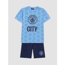 Lc Waikiki Yeni Sezon Manchester City Erkek Çocuk Şortlu Pijama Takımı