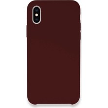 Senson Apple Iphone Xs Max Kılıf Lansman Legant Silikon - Bordo