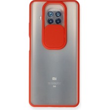 Senson Xiaomi Mi 10T Lite Kılıf Palm Buzlu Kamera Sürgülü Silikon - Kırmızı