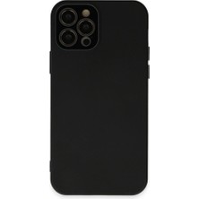 Senson Apple Iphone 12 Pro Max Kılıf Lansman Glass Kapak - Siyah