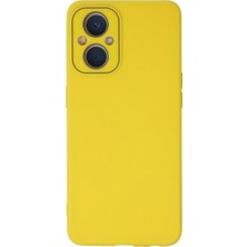 Senson Oppo Reno 7 Lite Kılıf Lansman Glass Kapak - Sarı