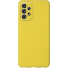 Senson Samsung Galaxy A33 5g Kılıf Lansman Glass Kapak - Sarı