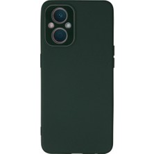 Senson Oppo Reno 7 Lite Kılıf Lansman Glass Kapak - Koyu Yeşil