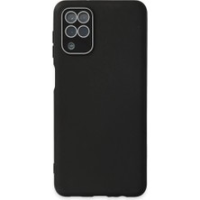 Senson Samsung Galaxy A22 Kılıf Lansman Glass Kapak - Siyah