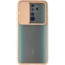 Senson Xiaomi Redmi Note 8 Pro Kılıf Palm Buzlu Kamera Sürgülü Silikon - Pembe
