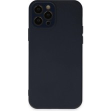 Senson Apple Iphone 12 Pro Max Kılıf Lansman Glass Kapak - Lacivert