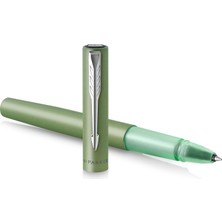 Parker Vector Xl Tükenmez Kalem | Pirinç Metalik Yeşil Lake | Mürekkep Doldurmalı Ince Nokta | Kutusu