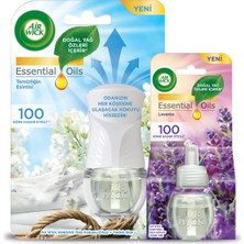 Air Wick Elektrikli Kokusu Temizliğin Esintisi Kit (Cihaz + Yedek Şişe) + Yasemin Çiçeği Yedek Şişe