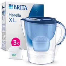 BRITA Brıta Marella Xl 3x Maxtra Performance Filtreli Su Arıtma Sürahisi - Mavi (3,5l)