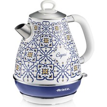 Ariete Capri Elektrikli Su Isıtıcı 1,7 Litre Kettle 2869/0C - Paslanmaz Gövde, Handmade Decoration, 2000 Wa