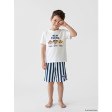 Lc Waikiki Yeni Sezon Paw Patrol Baskılı Erkek Çocuk Şortlu Pijama Takımı