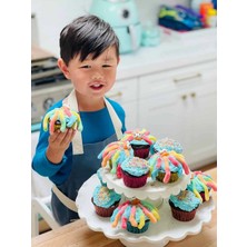 İlkyaz Fashion Mini Çocuklar Için Cupcake Fırın Kalıbı 6 Büyük Bölmeli Muffin Kek Kalıbı