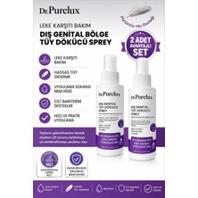 Dr. Purelux Leke Karşıtı Hassas Bölgelere Uygun Tüy Dökücü Sprey I Cilt Tonu Eşitlemeye Yardımcı 2X100ML Set