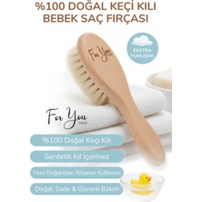 For You Gold %100 Keçi Kılı Doğal Bebek Saç Fırçası