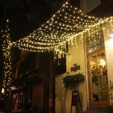 İlkyaz Fashion 10M 100 LED Damla Uçlu Beyaz Işık Şeffaf Kablo