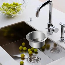 İlkyaz Fashion Kuğu Tasarımlı Paslanmaz Lavabo Drenaj Sepeti