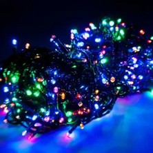 İlkyaz Fashion 10M 100 LED Damla Uçlu Rgb Işık Siyah Kablo