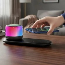 İlkyaz Fashion Kablosuz Şarj Standlı Bluetooth Hoparlör