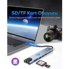 İlkyaz Fashion Type C Girişli 8 Port Dönüştürücü ve Çoklayıcı