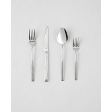 English Home Rora 18/10 Paslanmaz Çelik Çatal Kaşık Bıçak Tk. 24 Parça 6 Kişilik Silver
