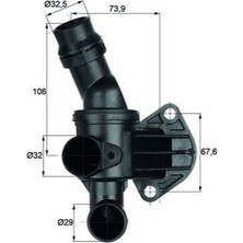 Behr-T Termostat 87°c Vw Golf 5 - Jetta - Passat - Audi A3 2.0 Fsı Bpy-Bwa 2004-2010 06F121111J