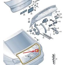 Boem Bagaj Kapak Fitili Vw A3 2020-2020 8Y5827705C