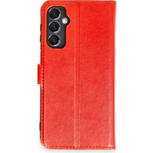 Newface Samsung Galaxy M34 5g Velante Kapaklı Kılıf – Daily Executive - Kırmızı