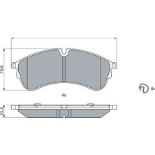 Bosch Ön Fren Balatası Vw Crafter - Man Tge 2016- 2N0698151A