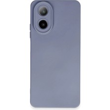 Newface Oppo A38 Kılıf Velura Kapak – Nano Silikon & Kadife Iç Yüzey - Gri