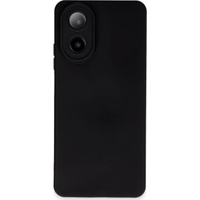 Newface Oppo A38 Kılıf Velura Kapak – Nano Silikon & Kadife Iç Yüzey - Siyah
