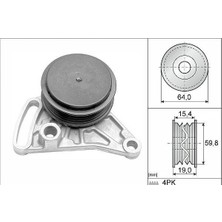 Ina V Kayış Gergi Rulmanı Vw Passat - Audi A4 - A6 1.6-1.8-1.9 Tdı 1997-2004 058260511