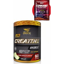 Onyx Nutrition Onyx Nutrition Creatine Energy 420 gr Yeşil Elma