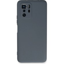 Newface Xiaomi Poco X3 Gt Kılıf Velura Kapak – Nano Silikon & Kadife Iç Yüzey - Gri