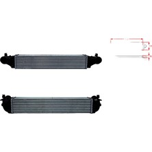 Wisco Turbo Radyatörü (Intercooler) Opel Astra 13356681