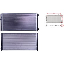 Autolux Su Radyatörü Mekanik mt 630X320 mm Vw Golf 3 - Vento 1.9 - 2.0 1991- 1140013