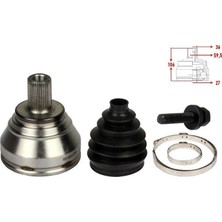 Fag Aks Kafası Dış Vw Golf5 - Golf6 - Jetta - Passat - A3 - Leon - Caddy 1.9 Tdı - 2.0 Tdı 2004-2013 1K0498099B