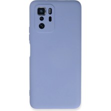 Newface Xiaomi Poco X3 Gt Kılıf Velura Kapak – Nano Silikon & Kadife Iç Yüzey - Lila