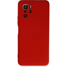 Newface Xiaomi Poco X3 Gt Kılıf Velura Kapak – Nano Silikon & Kadife Iç Yüzey - Kırmızı