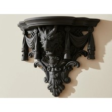 Other Baroque Dragon Shelf: The Winged Guardian-Dekoratif Ejderha Figürlü Duvar Rafı