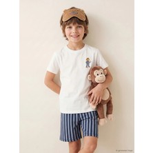 Lc Waikiki Yeni Sezon Bisiklet Yaka Erkek Çocuk Şortlu Pijama Takımı