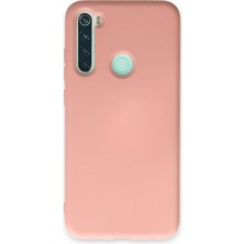 Newface Xiaomi Redmi Note 8 Kılıf Velura Kapak – Nano Silikon & Kadife Iç Yüzey - Pudra