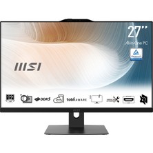 MSI MODERN AM272P 1M-1293XEU Intel Core 5 120U 16GB 512GB SSD Freedos Siyah 27" All In One Bilgisayar