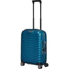 Samsonite Proxis Spinner Petrol Mavisi - 55/20  Körüklü Kabin Boy  Valiz