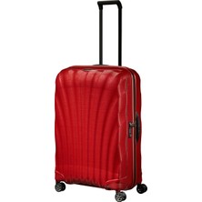 Samsonite C-Lite Spinner Kırmızı - 4 Tekerlekli Büyük Boy Valiz 75cm