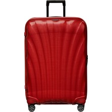 Samsonite C-Lite Spinner Kırmızı - 4 Tekerlekli Büyük Boy Valiz 75cm