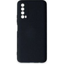 Newface Huawei P Smart 2021 Kılıf Velura Kapak – Nano Silikon & Kadife Iç Yüzey - Lacivert