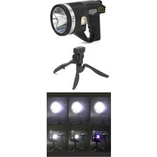 Ne Verelim Size Şarjlı Dev Boy El Feneri Tripod Ayaklı Parlak LED El Lambası Kamp, ve Güvenlik Için Ideal