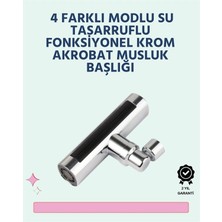 Kanonik Education Krom Kaplamalı Çok Fonksiyonlu Musluk Başlığı | Paslanmaz Malzeme